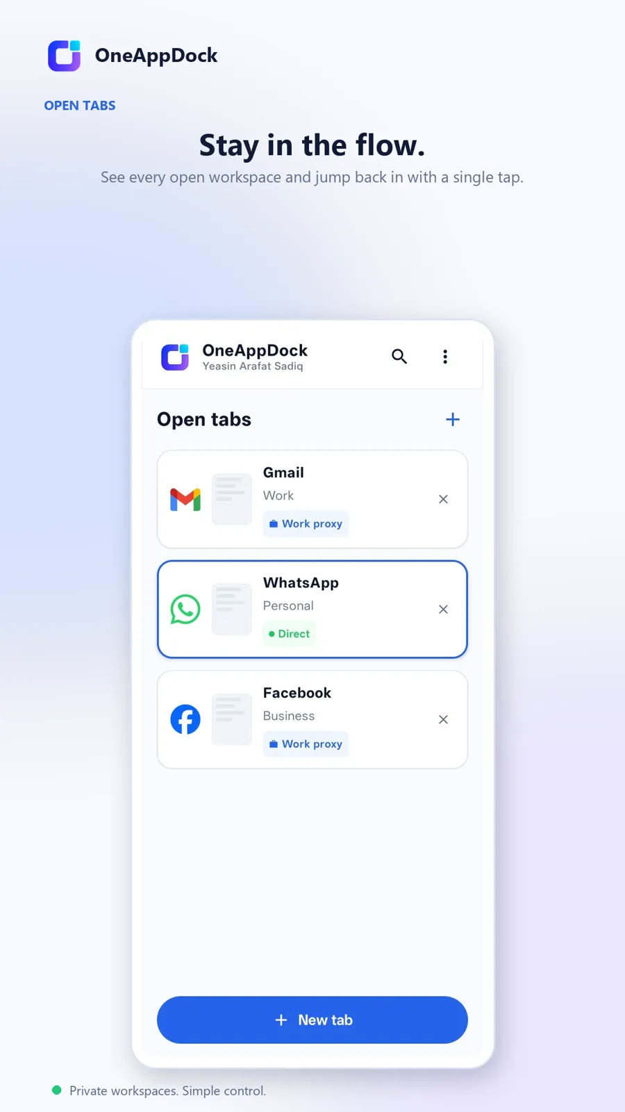 Android Tab Switcher