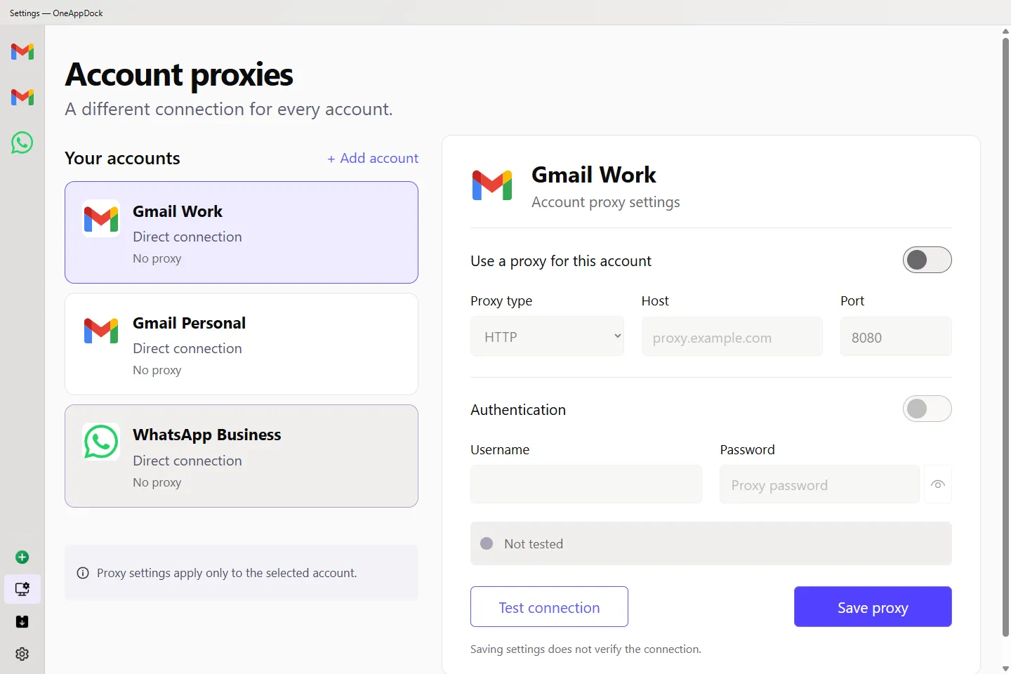 Windows Proxy Settings